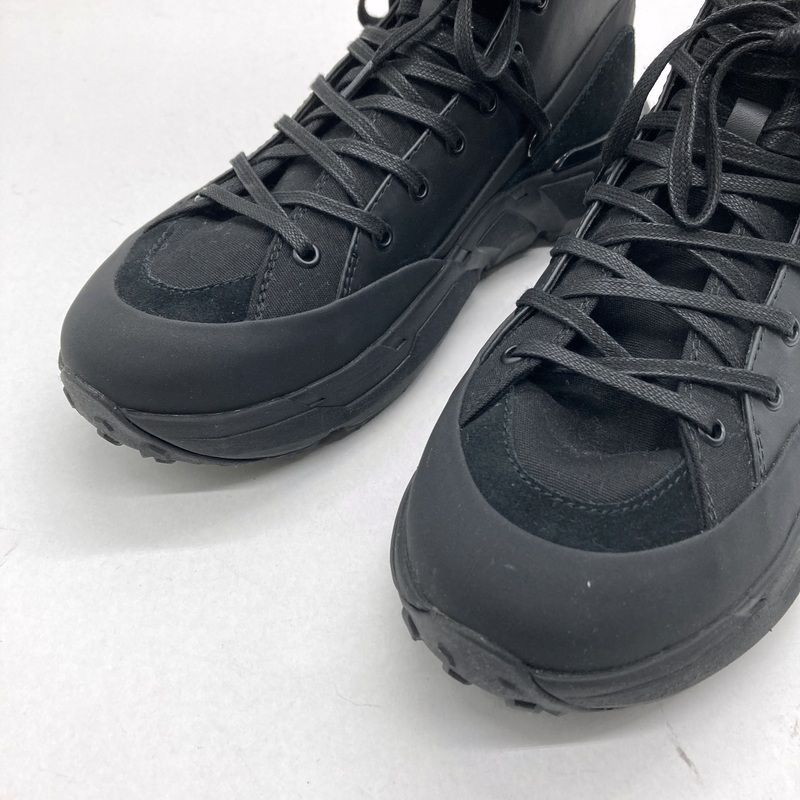  The Viridi anne ザ ヴィリディアン スニーカー バック ジップ VI 3686 09 レザー ミッドカット メンズ サイズ1 ブラック 靴 B 15386 その他 ブーツ 革靴