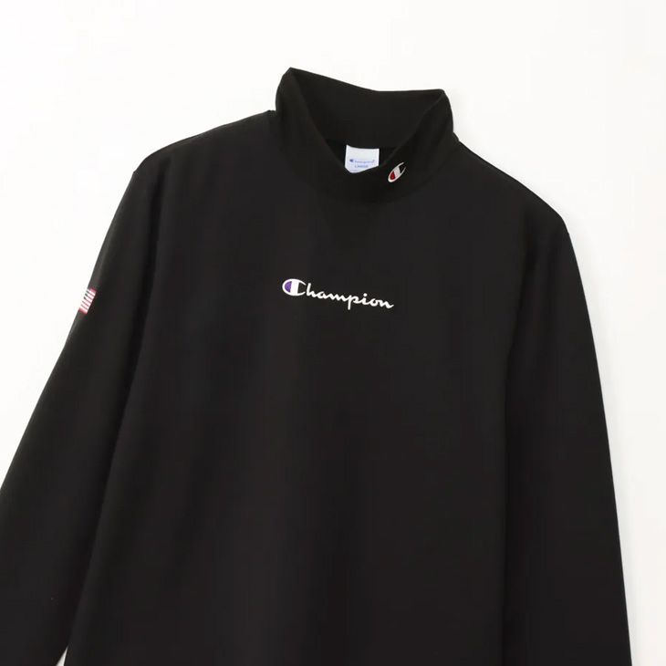 チャンピオン モックネックシャツ 長袖 メンズ ゴルフウェア Champion