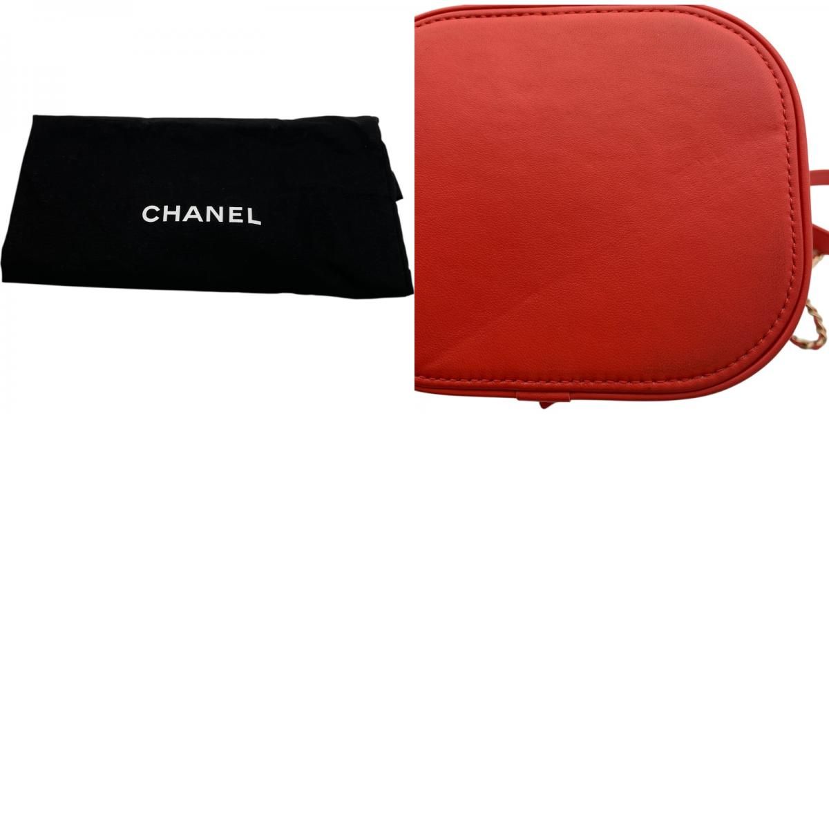 シャネル CHANEL バニティ A01998 28番台 オレンジ GD金具 カーフ レディース ショルダーバッグ シャネル CHANEL バニティ A01998 28番台 オレンジ GD金具 カーフ