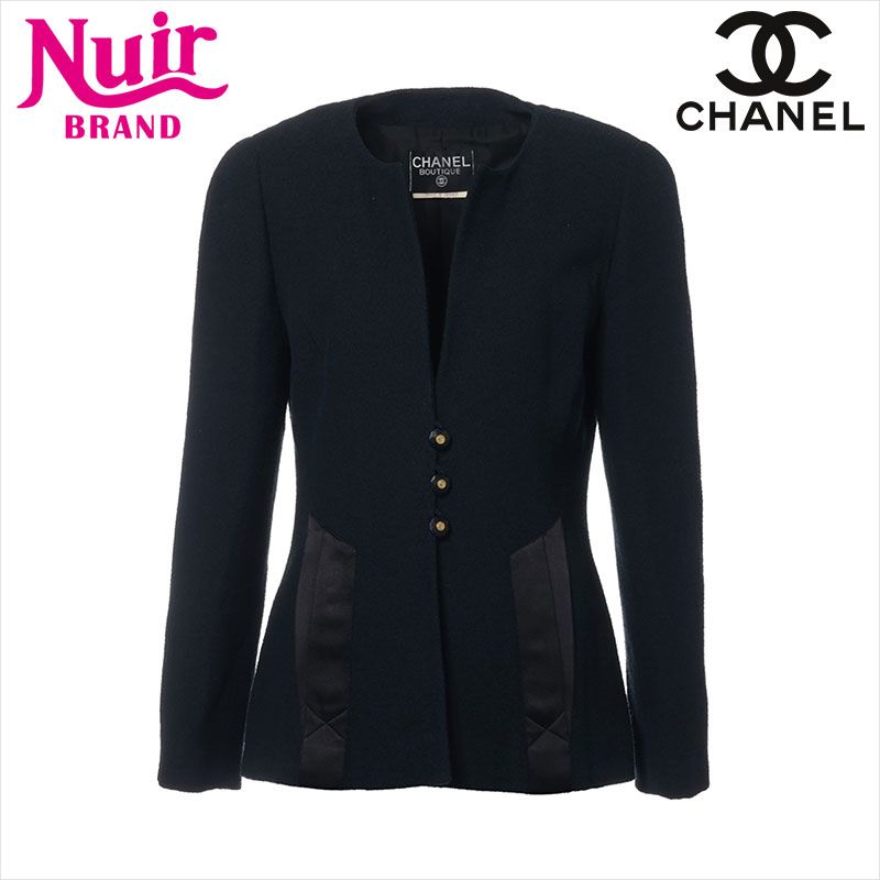 CHANEL シャネル ノーカラージャケット ココボタン - メルカリ