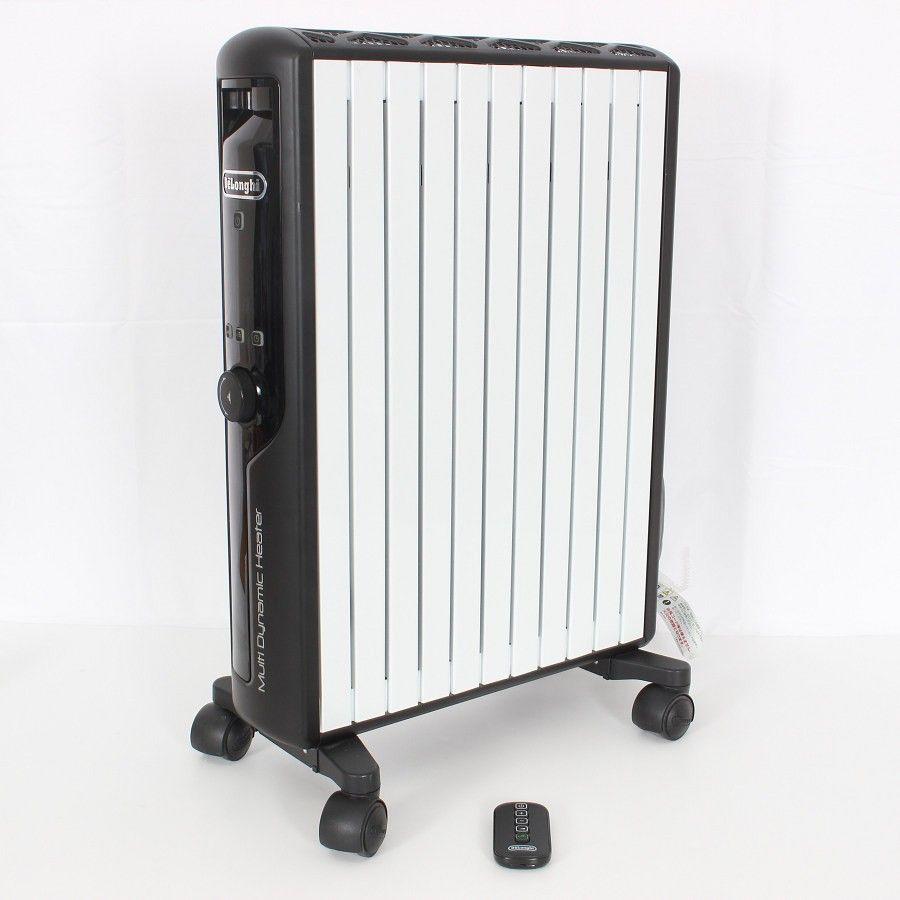 デロンギ マルチダイナミックヒーター MDHU15-BK 快適温度一定キープモデル 1500W 10～13畳 ピュアホワイト＋マットブラック ストーブ DeLonghi 本体