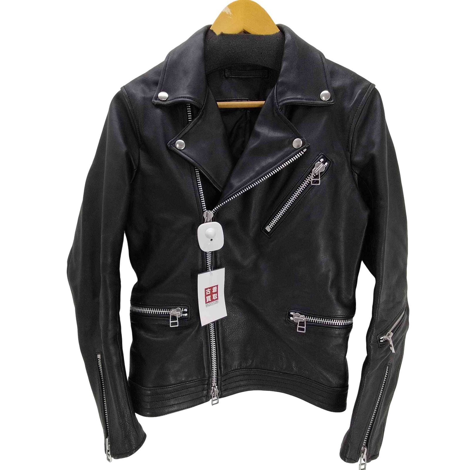 COMMONWARE ダブルライダース　レザー　古着 ユーズドフルギ USED古着 牛革 カウレザー ダブル ライダース