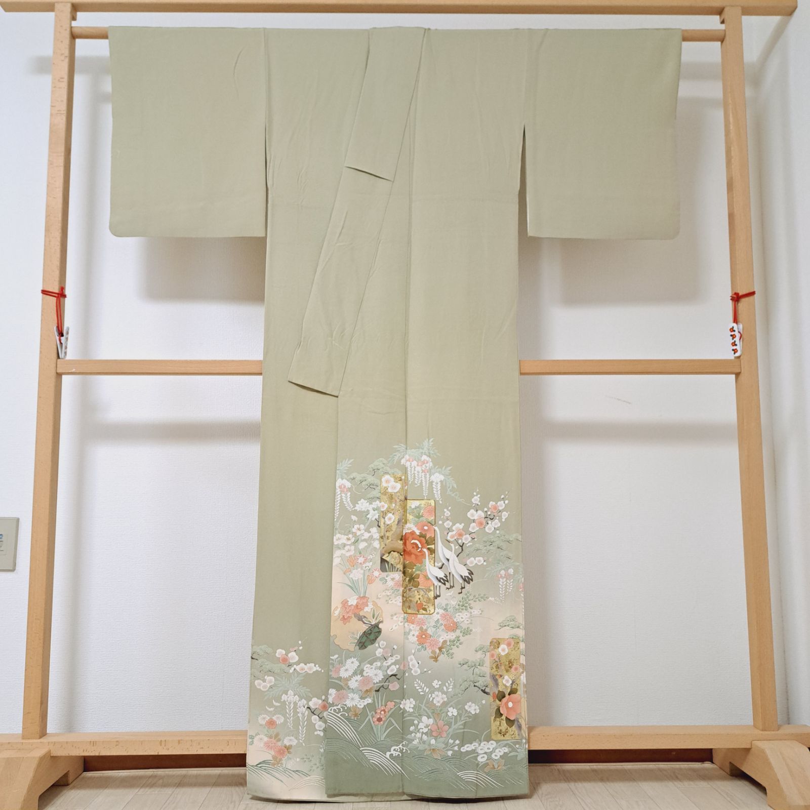 紋無し・ 色留袖】裄67 身丈163 袖丈48.5 正絹 袷 家紋無し 比翼布無し