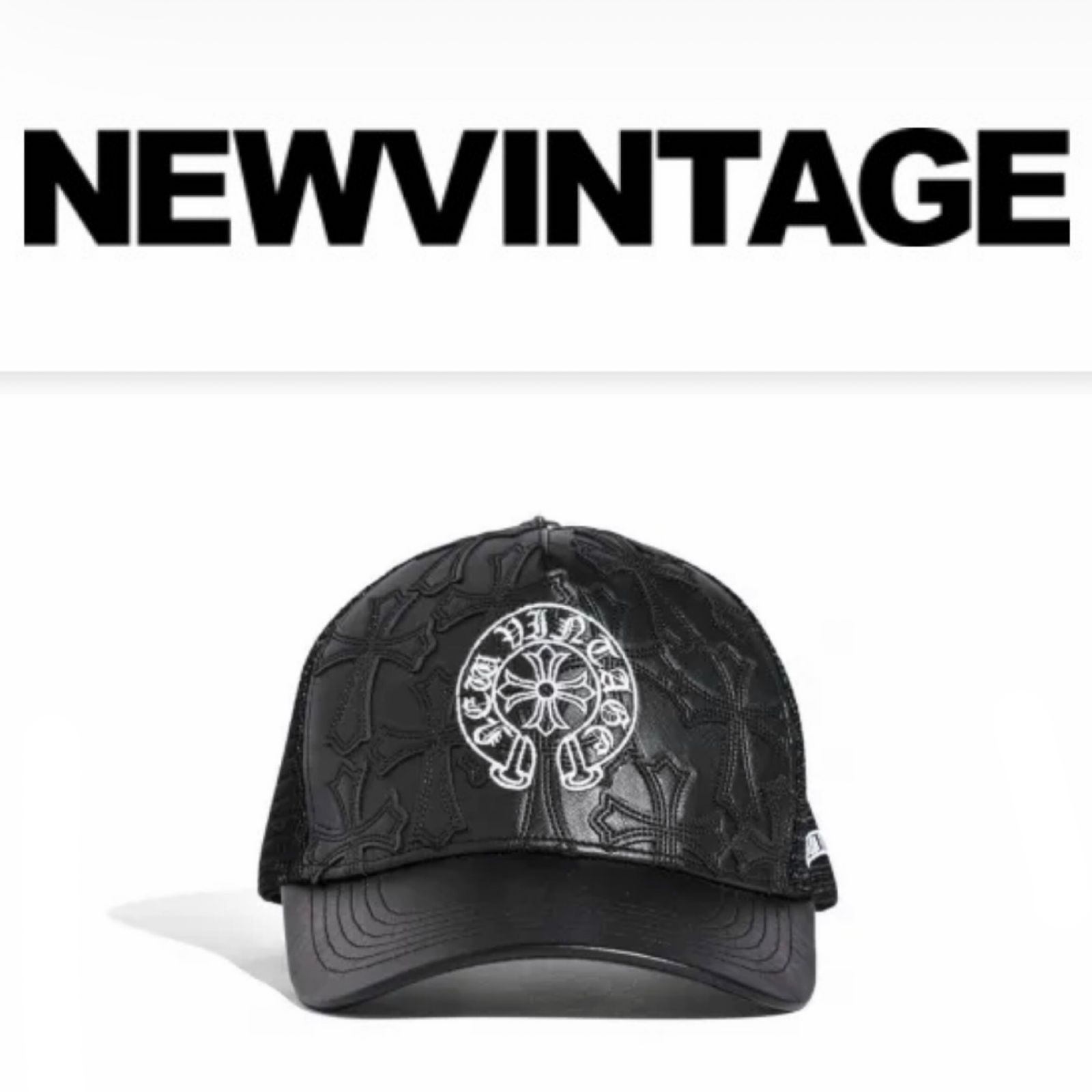 USA発祥!! NV クロスエンブレムレザーメッシュキャップ - メルカリ