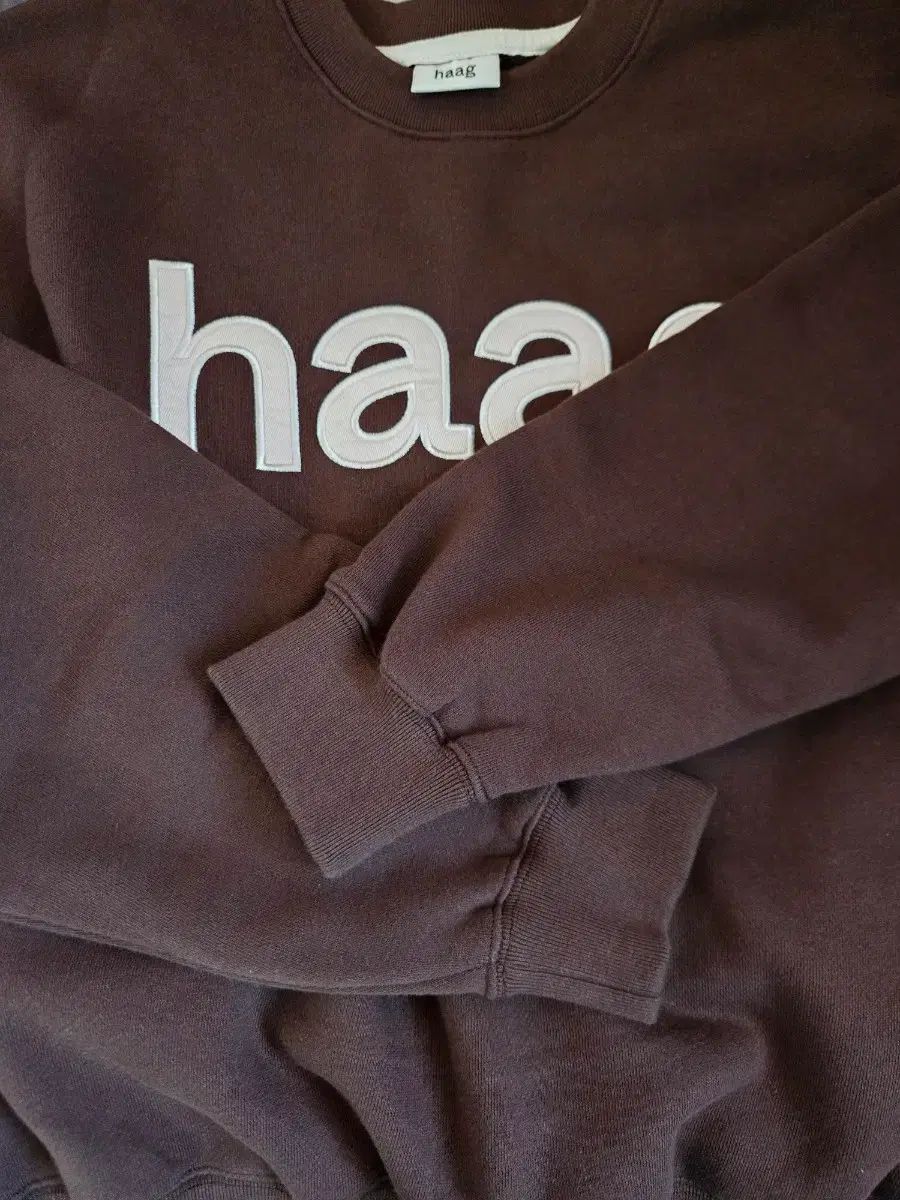 Haag a birthday sweatshirt ブラウン 新品】韓国ブランドhaag(ヘイグ