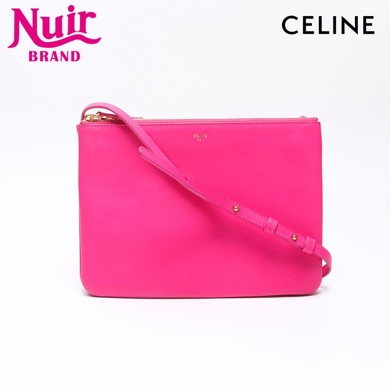 CELINE セリーヌ ショルダーバッグ ラムスキン トリオ - メルカリ