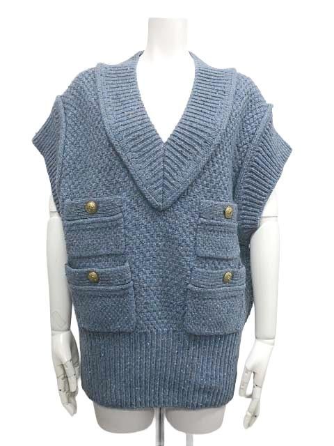 中古】Curensology カレンソロジー トップス ツイーディヤーンニット