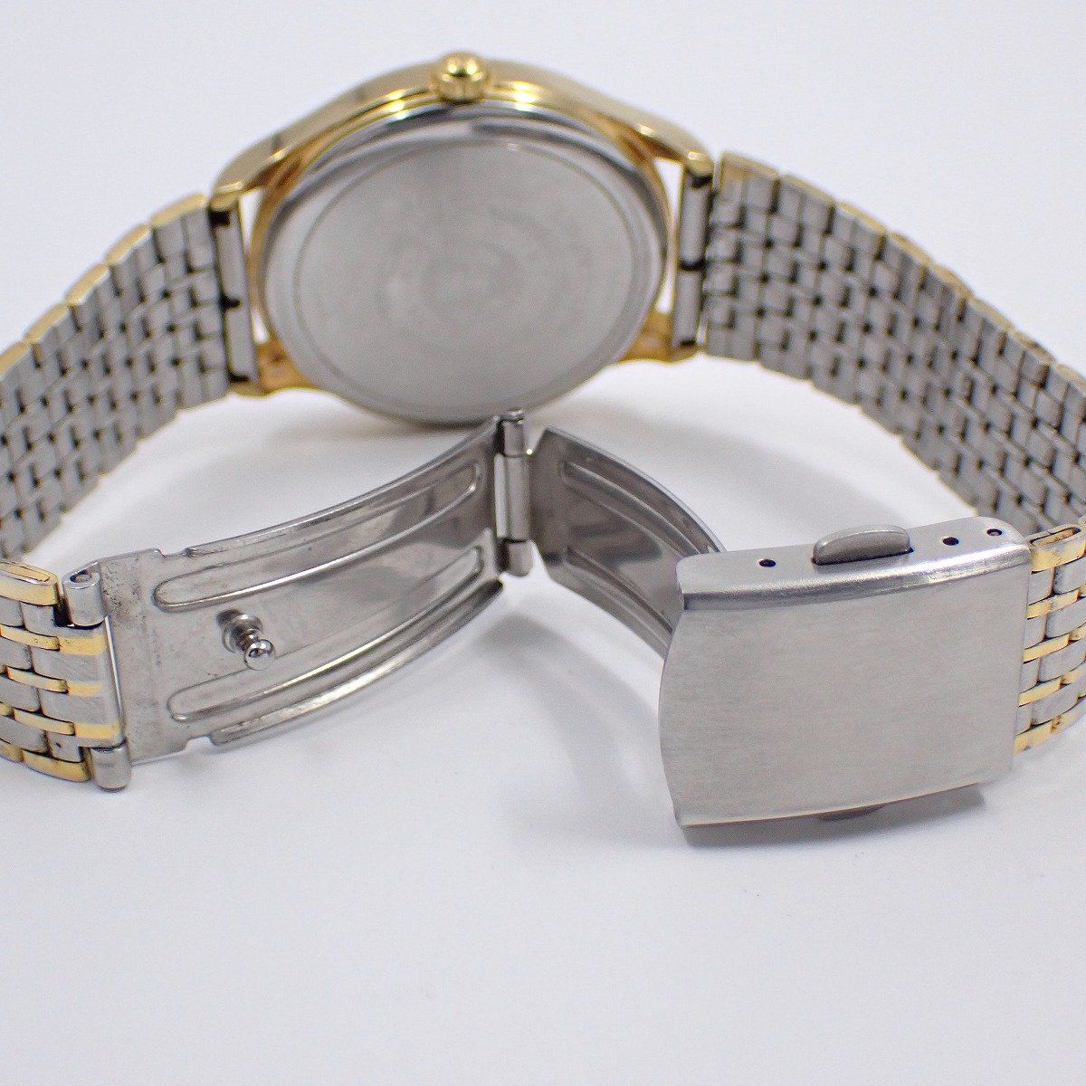  ロンジン Lyre リール 自動巻き メンズ 腕時計 コンビ 白文字盤 社外ベルト L4 760 2 いおき質店 ブルゾン 自動巻き時計 腕時計(アナログ)