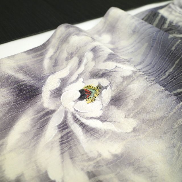 中古】 袋帯 リサイクル フォーマル 染めと織り 手描き 銀通し 濃