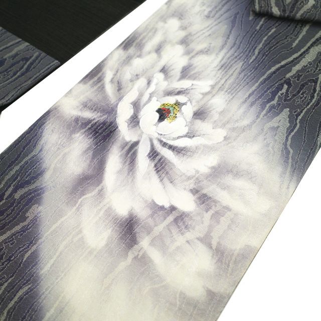 中古】 袋帯 リサイクル フォーマル 染めと織り 手描き 銀通し 濃