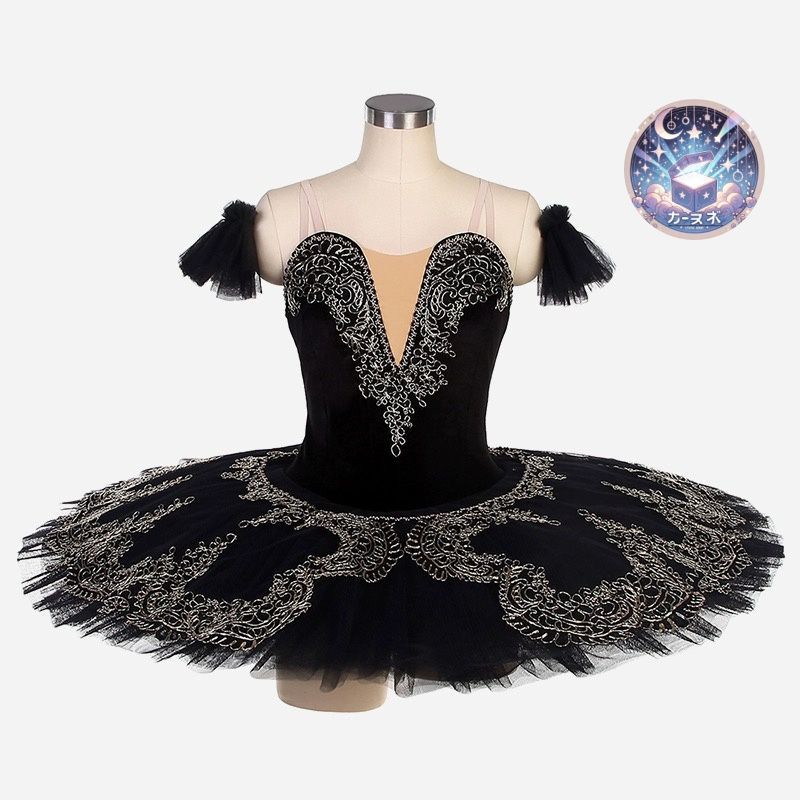 新品 未使用 プロ仕様 ブラックスワン バレエ衣装 大人 子供 TUTU