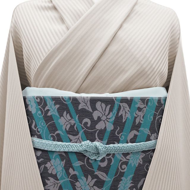 新古品】 袋帯 未使用 正絹 京都 西陣 華翔苑 風通三重紗 唐粋 黒