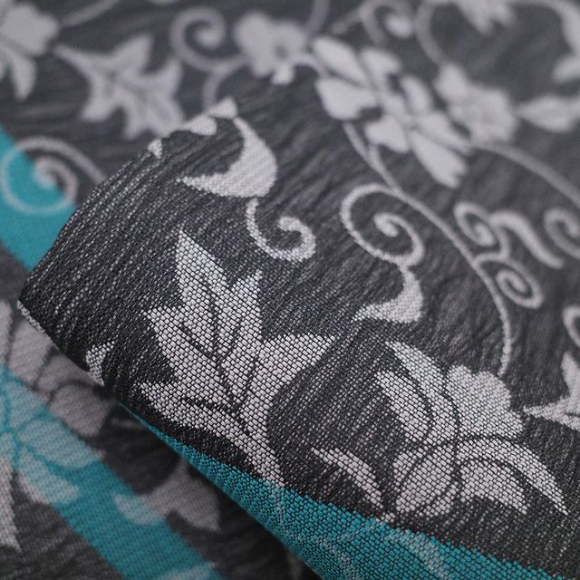 新古品】 袋帯 未使用 正絹 京都 西陣 華翔苑 風通三重紗 唐粋 黒