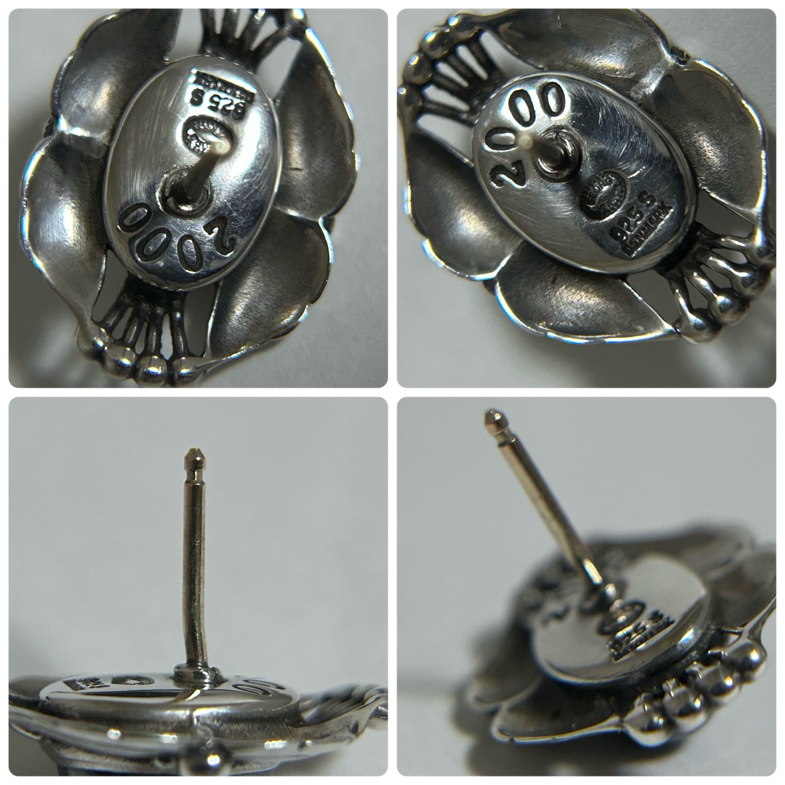 ジョージジェンセン　まとめて　カフス　ピアス　ヘマタイト　最終値下げ キャッチ無し】 ジョージジェンセン 希少 ピアス 2000 ヘマタイト 925