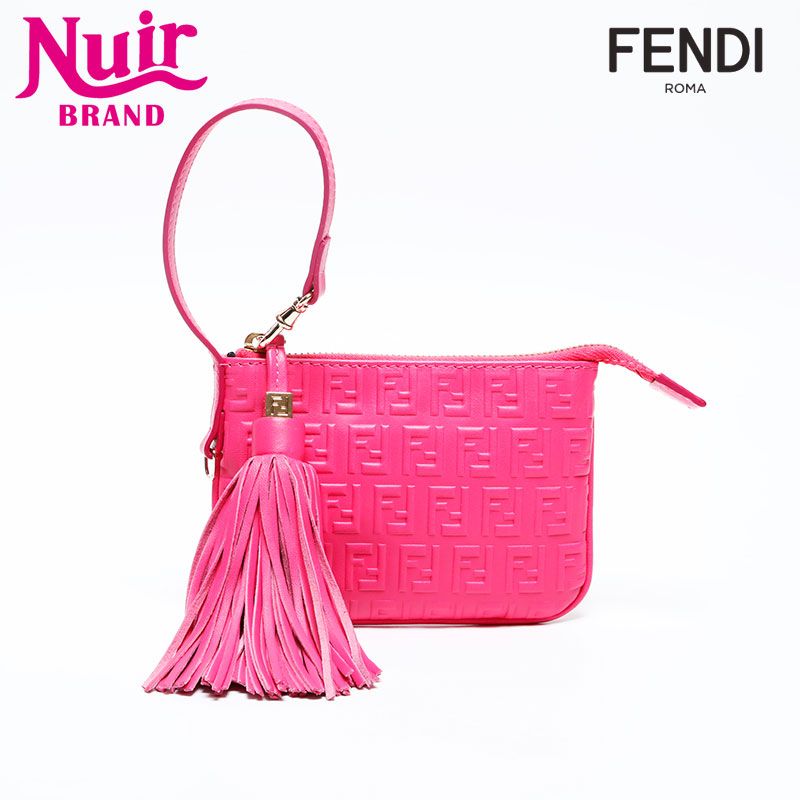 FENDI フェンディ ポーチ 8M0244 レザー ミニ フリンジ - メルカリ