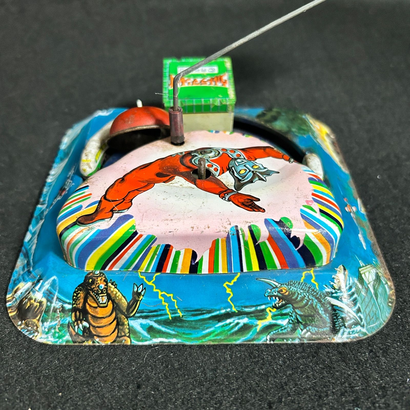 ウルトラマンレオ 電車回り ブリキ 当時物 昭和レトロ フィギュア