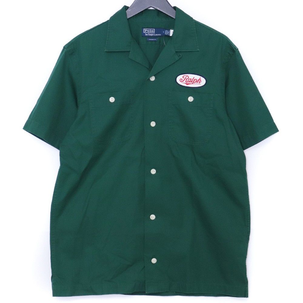 POLO RALPH LAUREN モータースポーツレーシング 半袖シャツ Mサイズ グリーン
