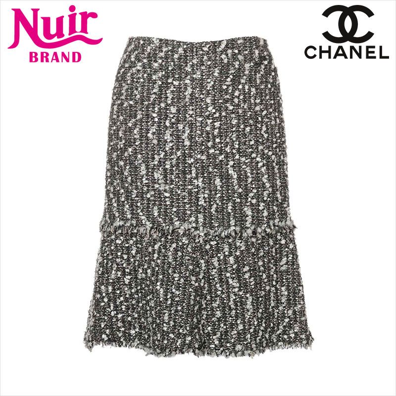 CHANEL シャネル スカート 2004 ツイード - メルカリ