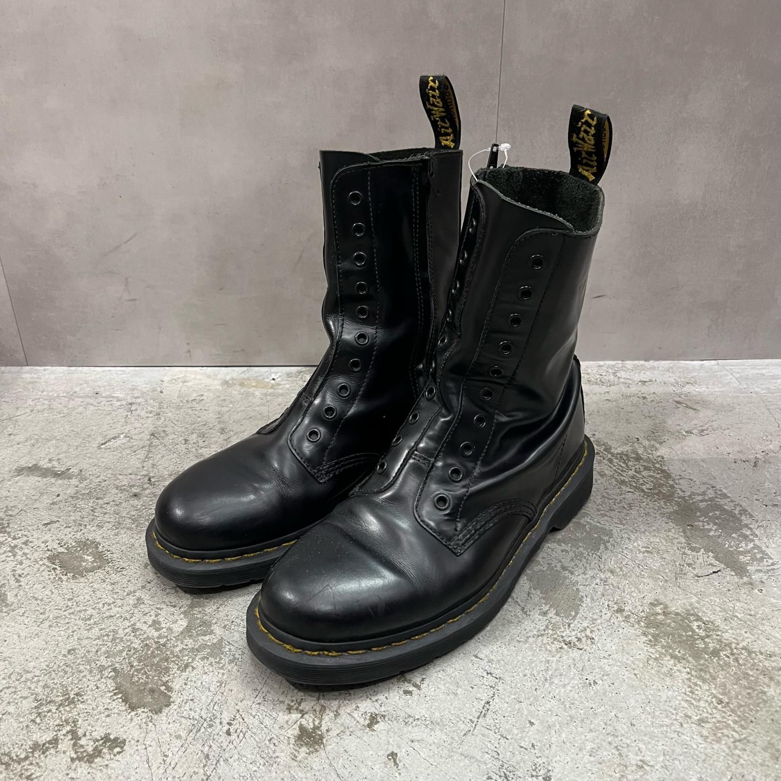 VETEMENTS × Dr.Martens 18SS 10ホール サイドジップ レザー ブーツ