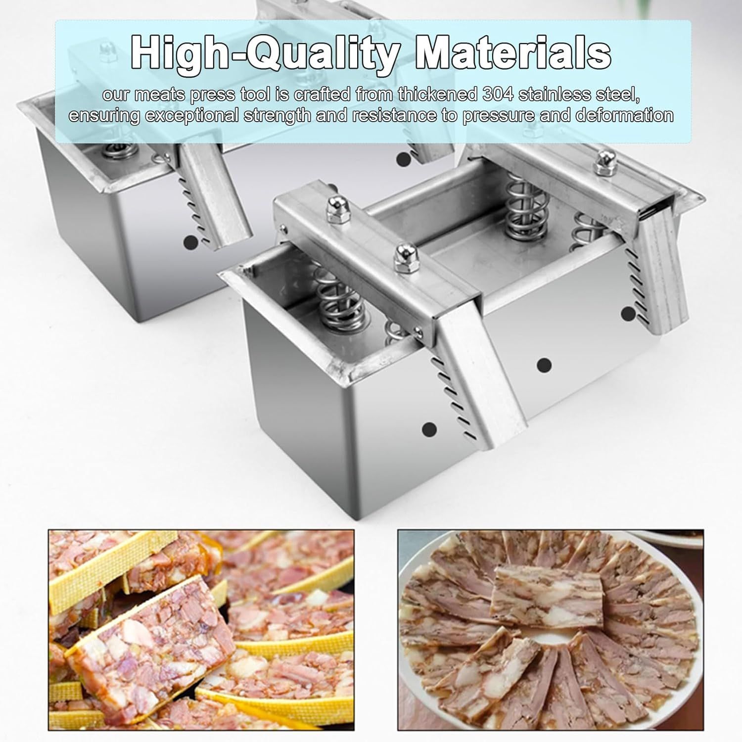 肉プレスツール成形ツール 圧縮スプリング付きステンレス鋼肉プレス金型