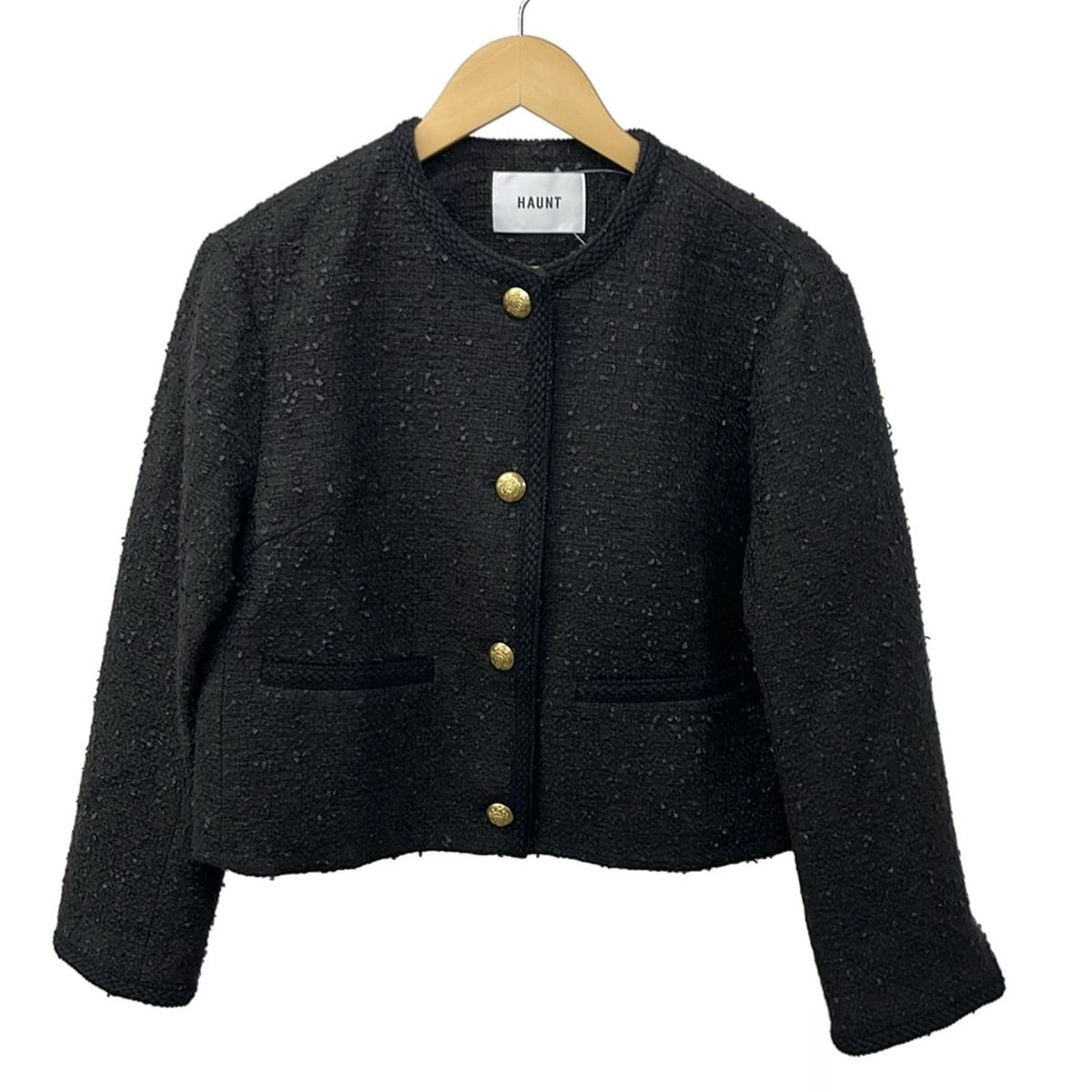 haunt(ハウント) ジャケット サイズ38 M レディース美品 - 黒 長袖