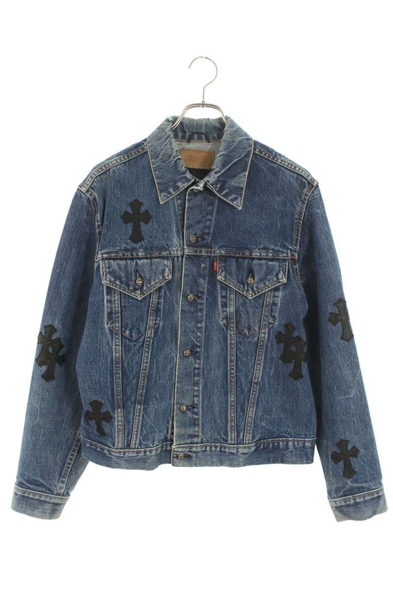 クロムハーツ ×リーバイス LEVI'S クロスパッチ付クロスボールボタン