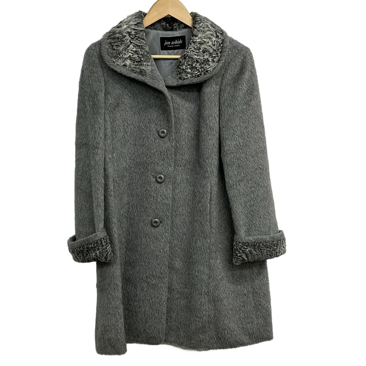 JUN ASHIDA(ジュンアシダ) コート サイズL L レディース美品 - ライト