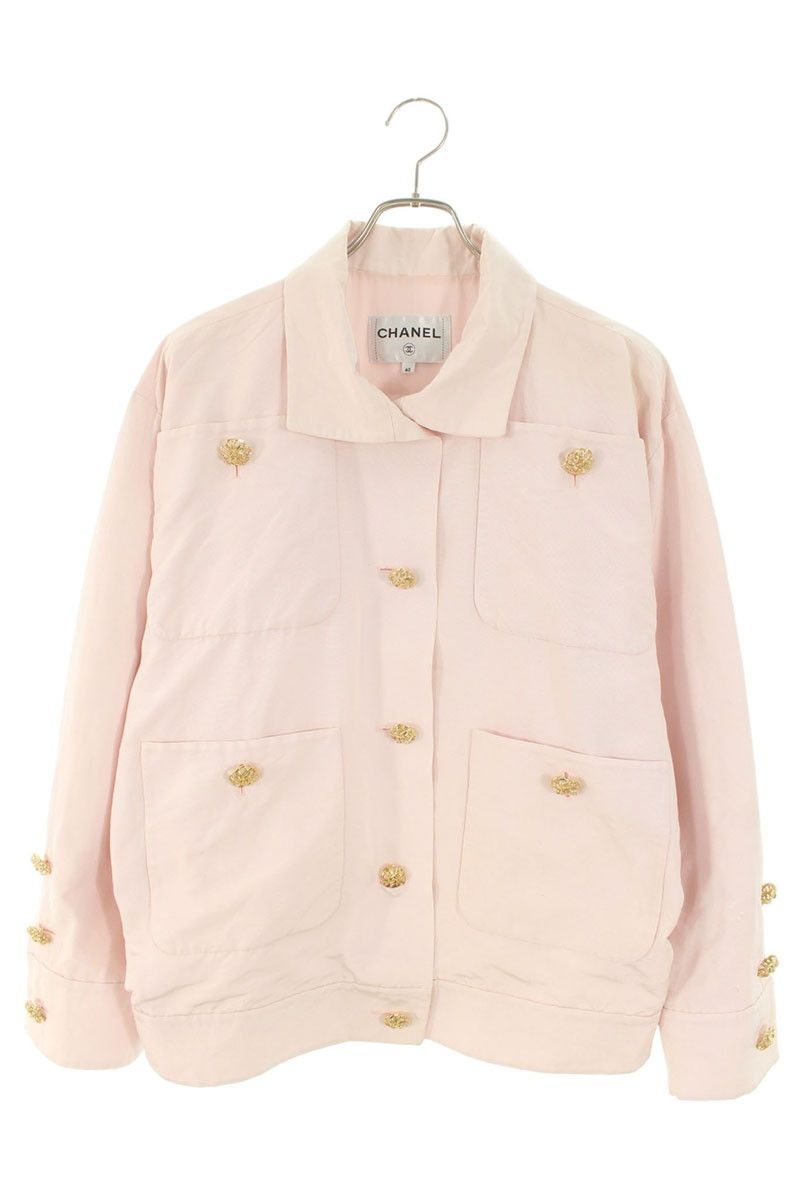 シャネル ココマークボタンコットンブルゾン メンズ 40