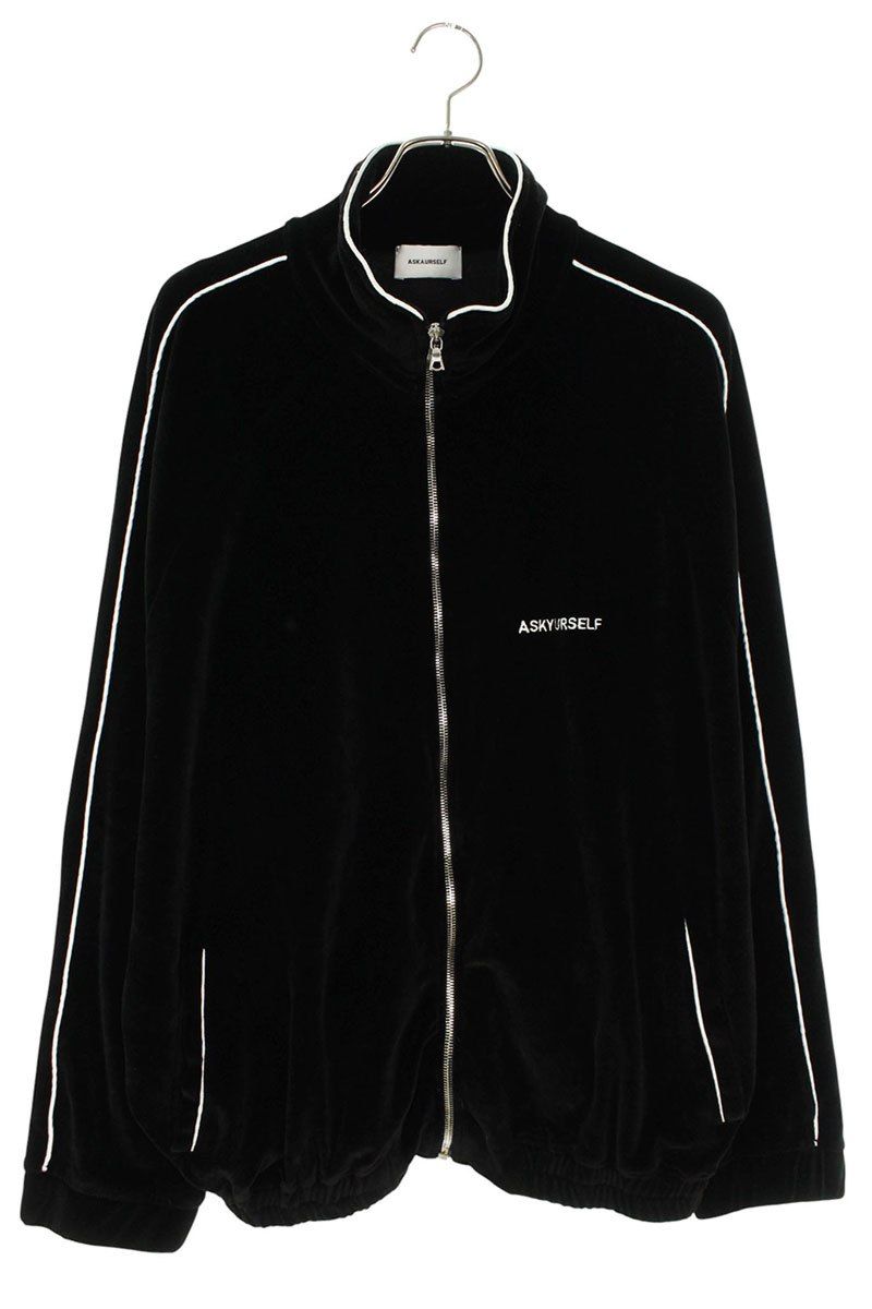 アスクユアセルフ ベロアジップアップトラックブルゾン メンズ XL