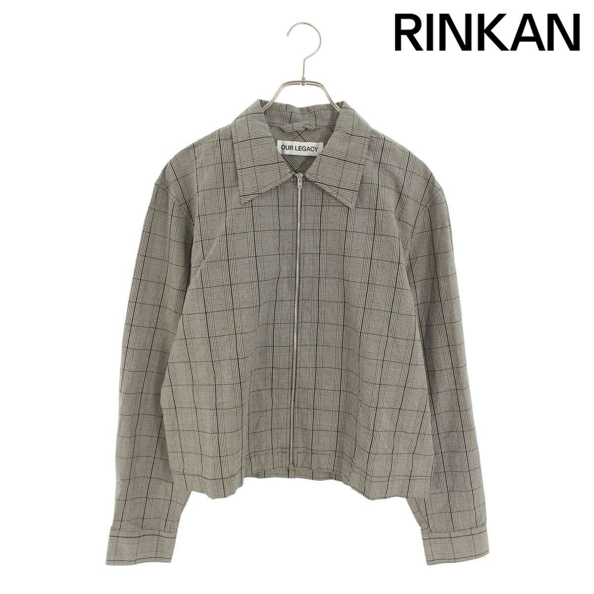 アワーレガシー M 4242 EW ジップアップチェックシャツブルゾン メンズ 44