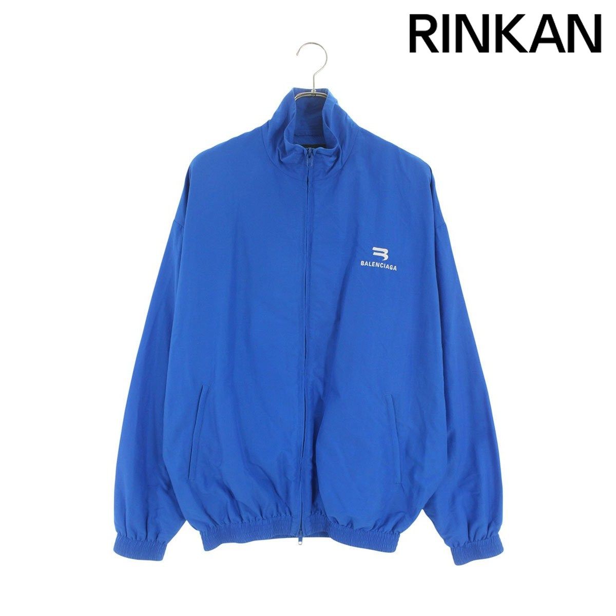 バレンシアガ 658877 TKO 48 ロゴ刺繍ダブルジップトラックジャケットブルゾン メンズ 42