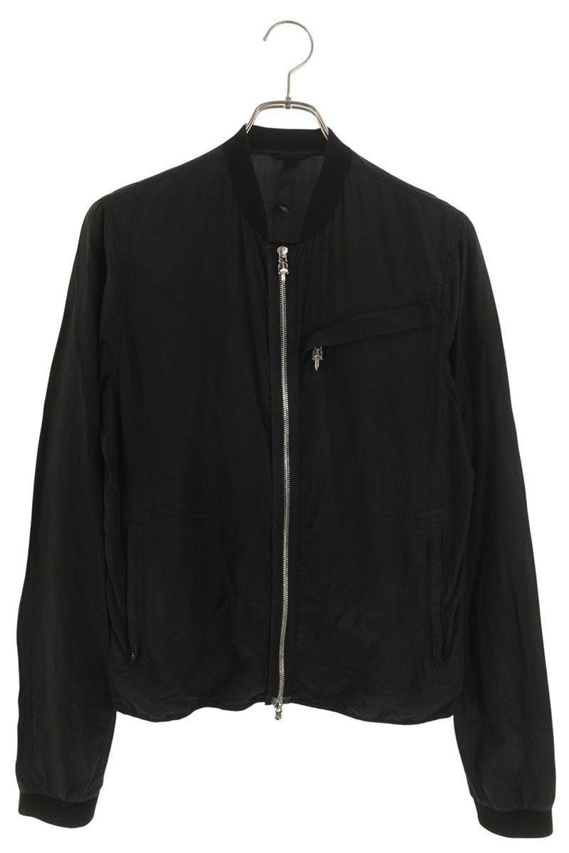 クロムハーツ ダブルジップシルク混ブルゾン メンズ M JVP