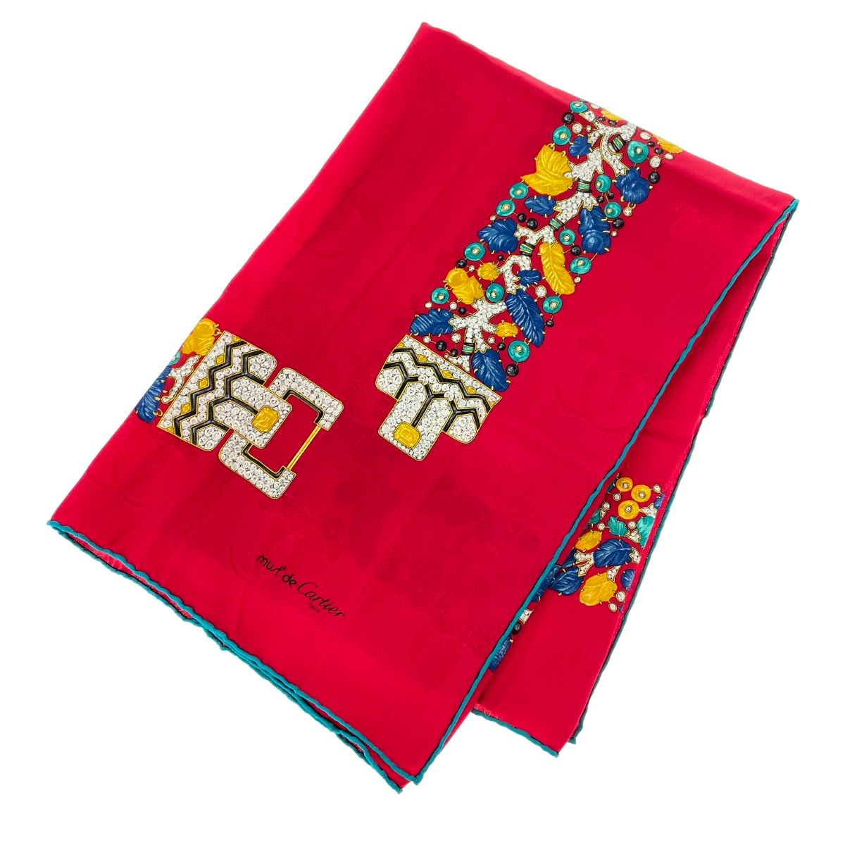 Cartier カルティエ スカーフ パンテール/ジュエリー/ベルト シルク100