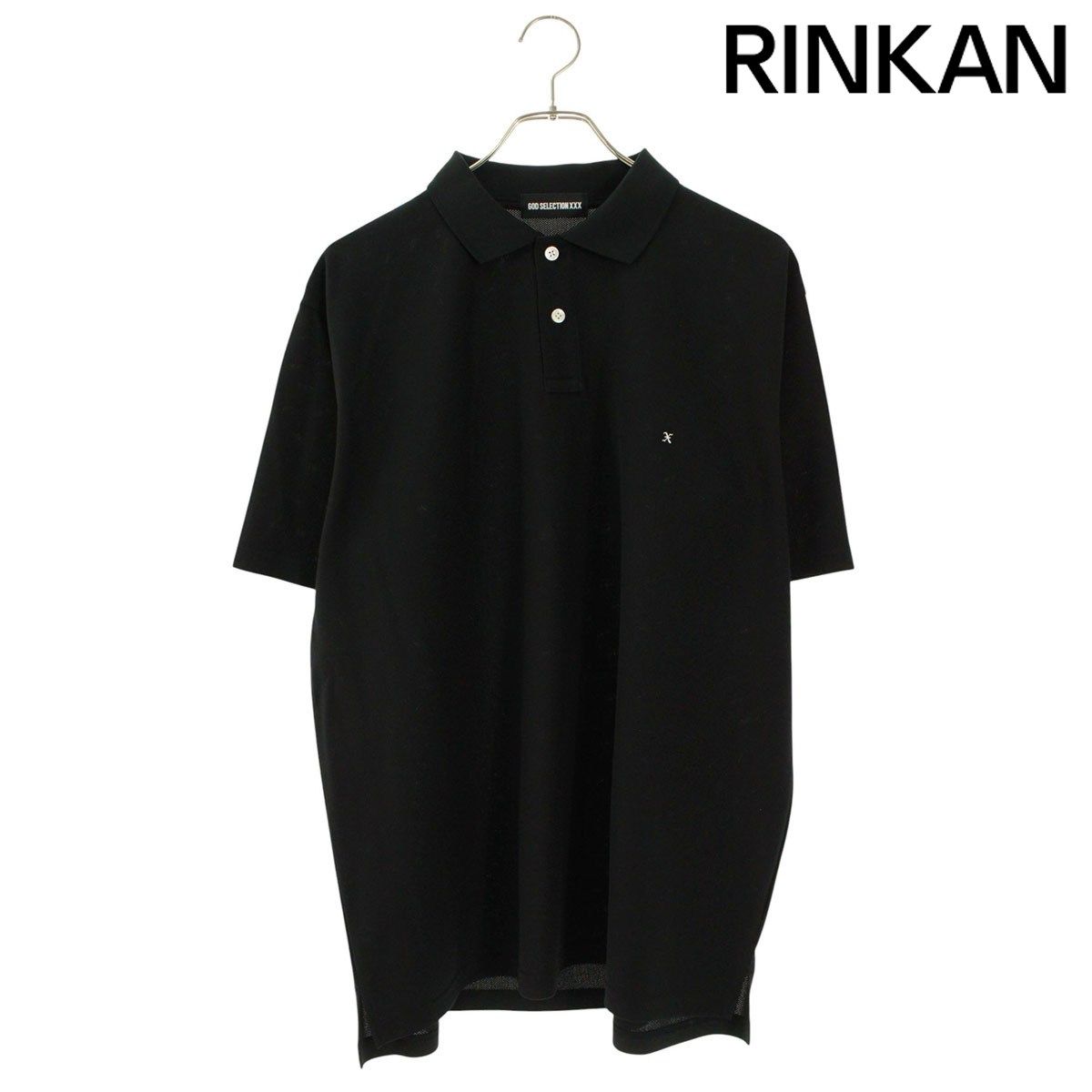 ゴッドセレクショントリプルエックス ロゴ刺繍半袖ポロシャツ メンズ L