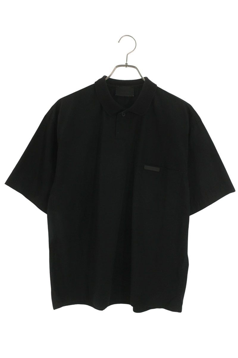 フィアオブゴッド SEVENTH FG 50-010 バックフェルトロゴポプリン半袖ポロシャツ メンズ XS