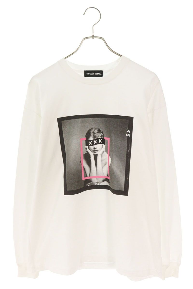 ゴッドセレクショントリプルエックス グラフィックロゴプリント長袖
