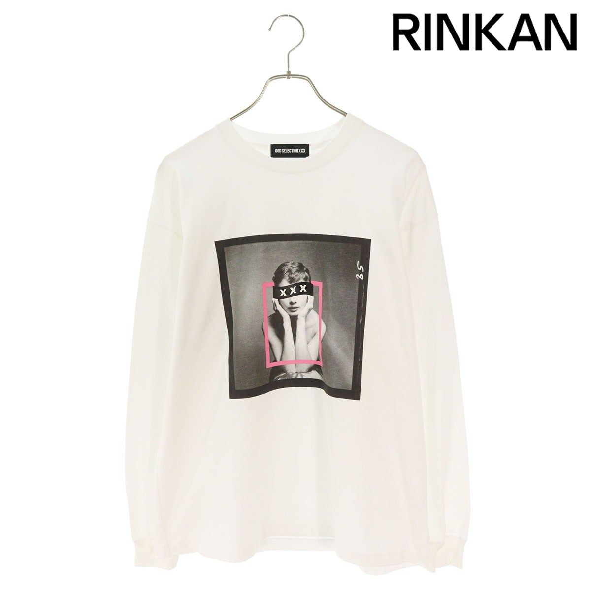 GOD SELECT プリント長袖カットソー ブラック ゴッドセレクショントリプルエックス グラフィックロゴプリント長袖