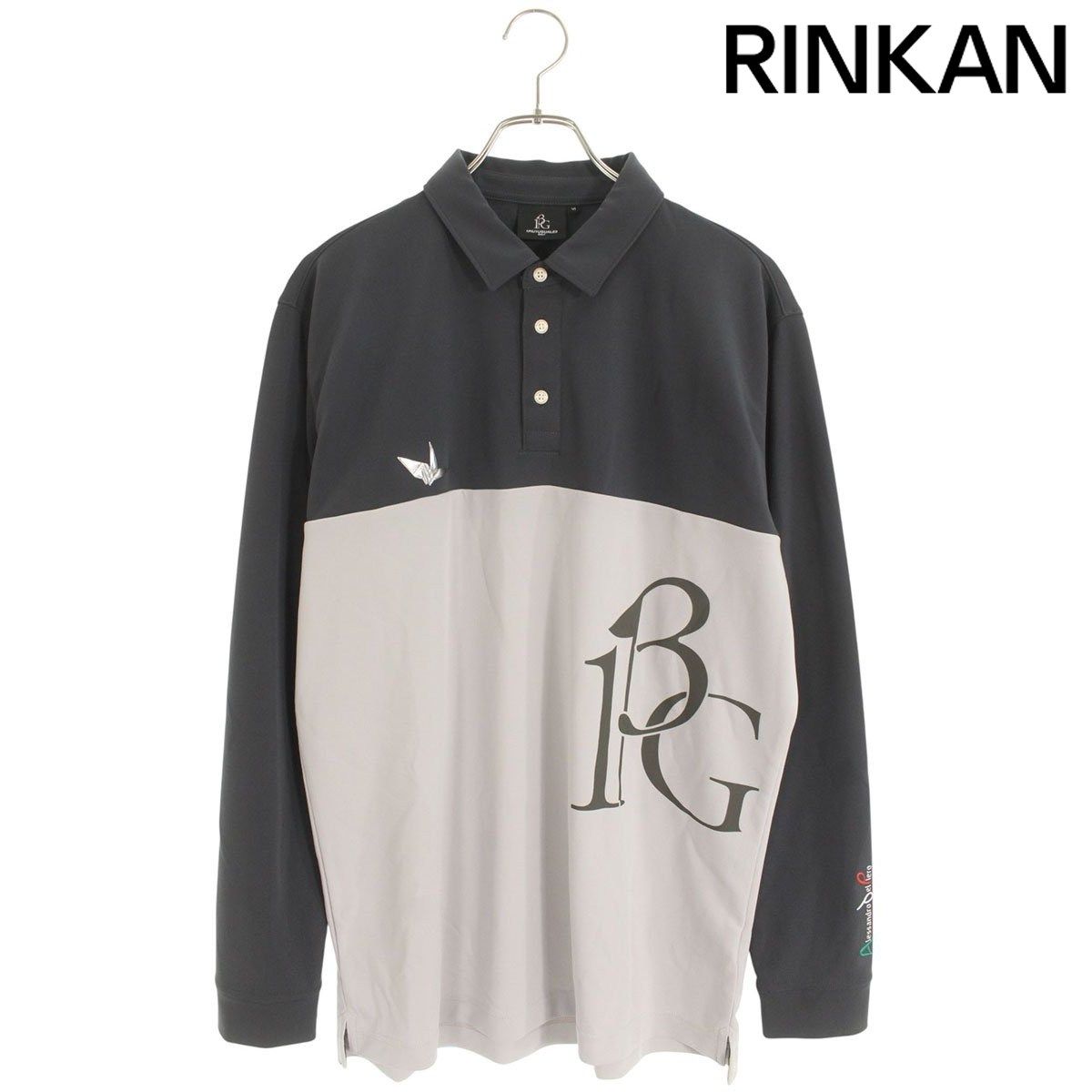 ウノピュウノウグァーレトレ GDT008 GOLFバイカラーロゴポロ長袖