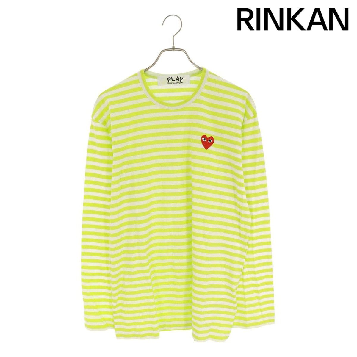 プレイコムデギャルソン  AZ-T278 AD2023ボーダー長袖カットソー メンズ XL