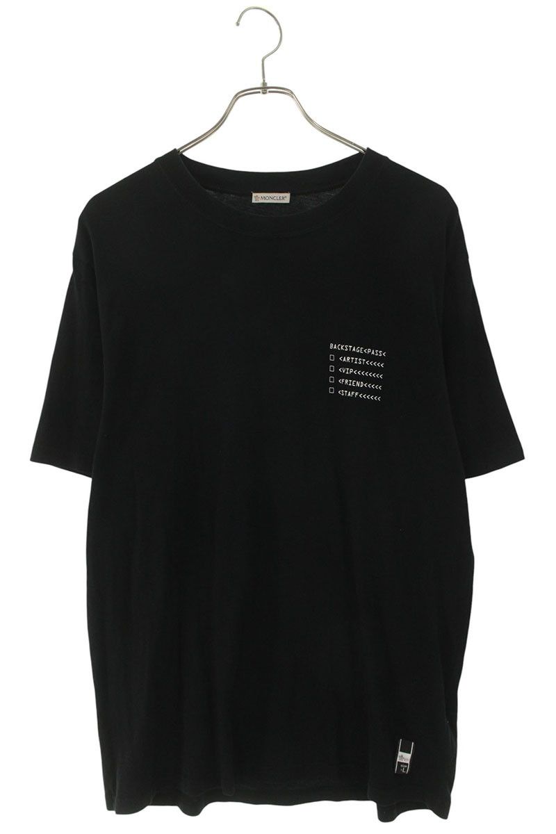 MONCLER × FRAGMENT / Tシャツ/L/コットン/BLK/D209U8002050 8391Q モンクレール ×フラグメントデザイン fragment design MAGLIA T-SHIRT