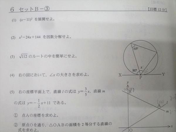 SAPIX サピックス 中2 数学 春期/夏期/冬期講習/MAIN SAPIX/ASSIST