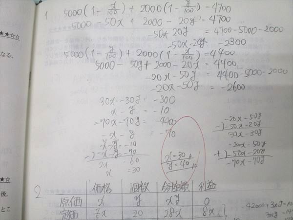 SAPIX サピックス 中2 数学 春期/夏期/冬期講習/MAIN SAPIX/ASSIST