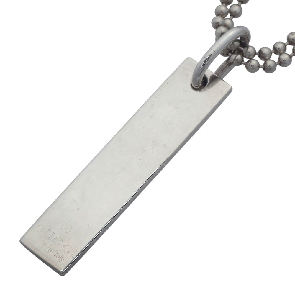 本物保証】 布袋付 新品同様 グッチ GUCCI 約22.5g プレート バー