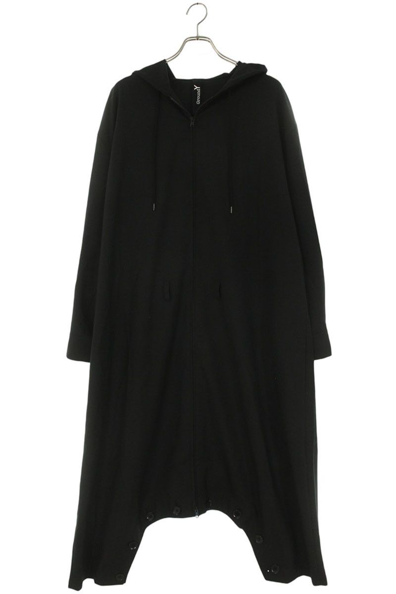 グランドワイ 21 SS GT-D 01-100 T W Gabardine Inseam Buttons Overalls フーデッドオーバーオール メンズ 3