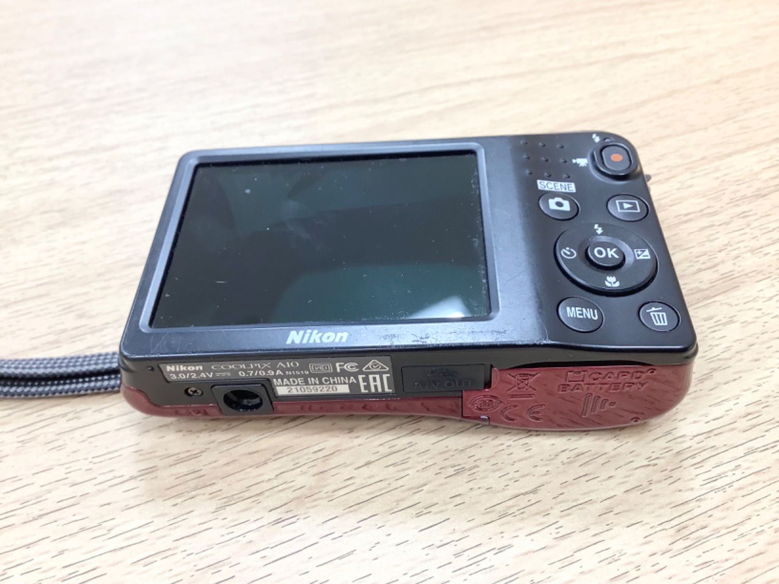 D1804Nikonニコン COOLPIX A10 赤 ジャンク - メルカリ