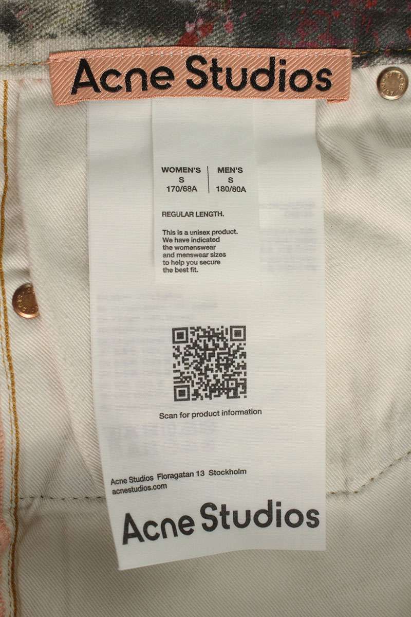 アクネストゥディオズ FN-UX-TROU000045 1981ペイント転写プリント