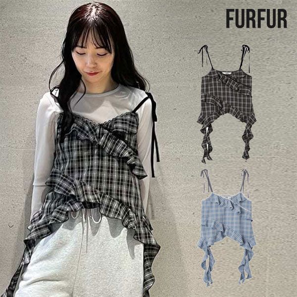 SALE20%OFF】【即納】 ファーファー FURFUR トップス 25秋冬 フリル