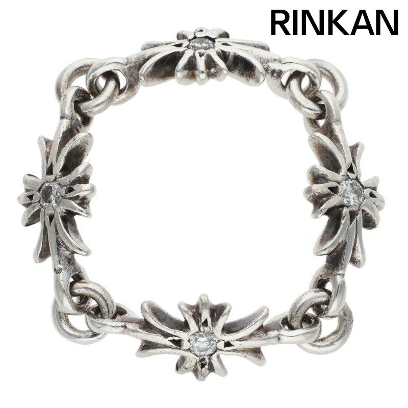 クロムハーツ RING TNY E CH PLS DIA タイニーECHプラス ダイヤ シルバーリング メンズ 13号