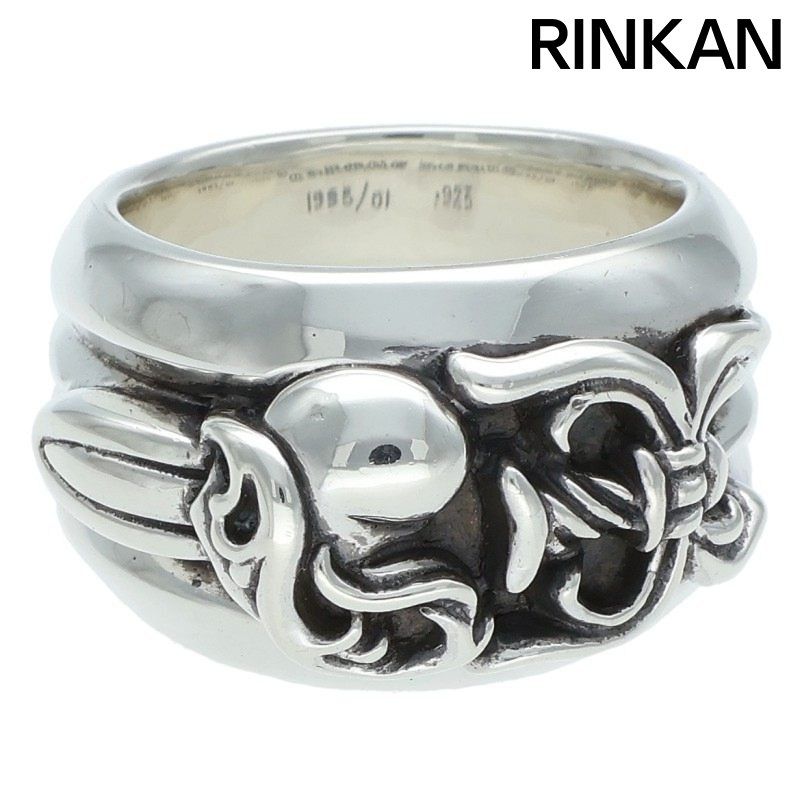 クロムハーツ DAGGER HEART/ダガーハート シルバーリング メンズ 24号