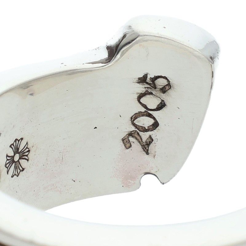 クロムハーツ LG SCROLL LABEL/ラージスクロールラベル シルバーリング